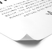 MARLO Bold Modern Hoe groot is haar Belly Game Pos Poster (Hoek)