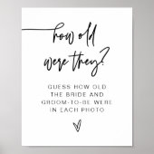 MARLO bold Modern hoe oud ze waren Poster (Voorkant)