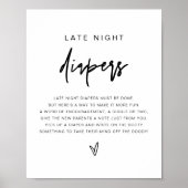 MARLO Bold Modern Late Night Diapers Game Poster (Voorkant)