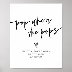 MARLO bold Modern Pop als haar Poppen tekenen Poster