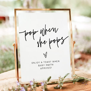 MARLO Bold Modern Pop When She Pops Bord Poster