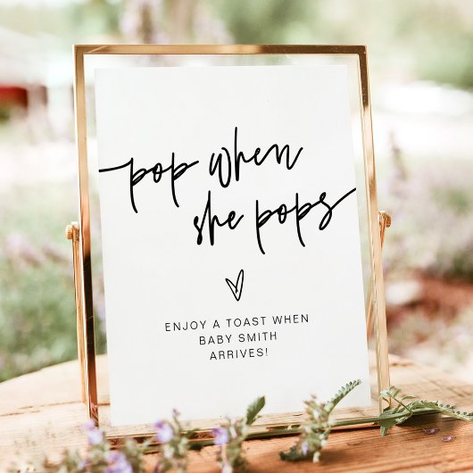 MARLO Bold Modern Pop When She Pops Bord Poster