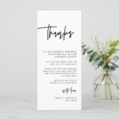 MARLO - Contemmodern weddenschap - Bedankt Menu (Staand voorkant)