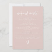 MARLO Dusty Roos Drink in Love Bachelorette Kaart (Achterkant)