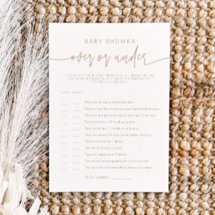 MARLO Earth Toned Boho over Baby shower Kaart