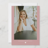 MARLO minimalistische blush foto die ze maakte Afs Kaart (Achterkant)