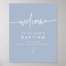 MARLO Modern Boho Dusty Blue Baptism Welkom