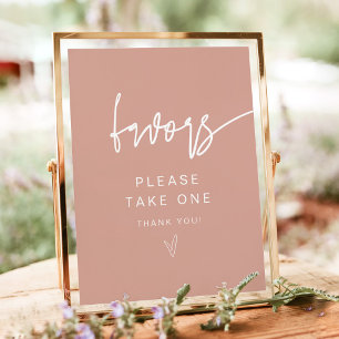 MARLO Modern Boho Roze Roze Favorieten Bord Poster