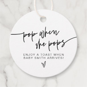 MARLO Modern Bold Pop als ze Pop Bedankjes Labels