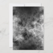 MARLO Modern minimalistisch zwart-wit Baby shower Kaart (Achterkant)