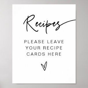 MARLO Mooi Moderne Bruiloft Borrel Recepten  Poster