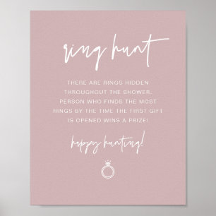 MARLO Stof Roze Boho Ring Jacht Bruiloft Borrel Sp Poster