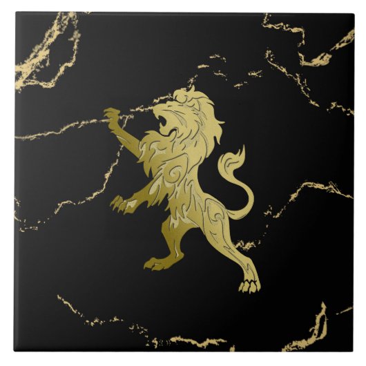 Marloed Golden Royal Lion Tegeltje (Voorkant)