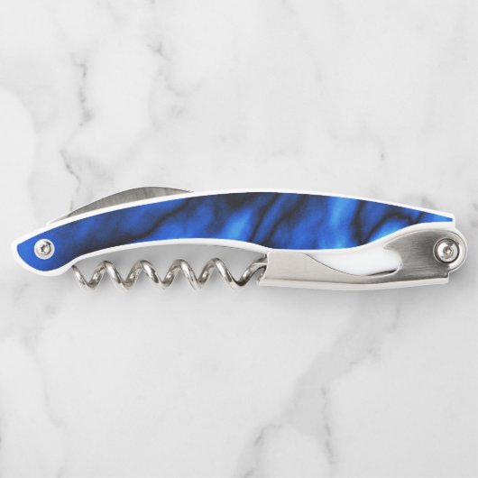 Marlofsapphire Blue en Black Kurkentrekker (Achterkant)