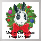 Marlon Bundo-poster voor kerstmis Poster (Voorkant)