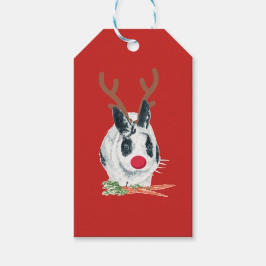 Marlon Bundo Rudolph kerstcadeau label Cadeaulabel (Voorkant)