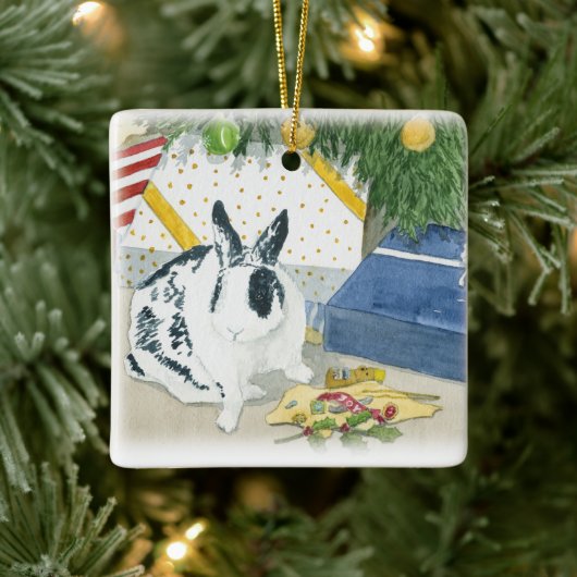 Marlon Bundo's beste kerstversiering Keramisch Ornament (Boom)