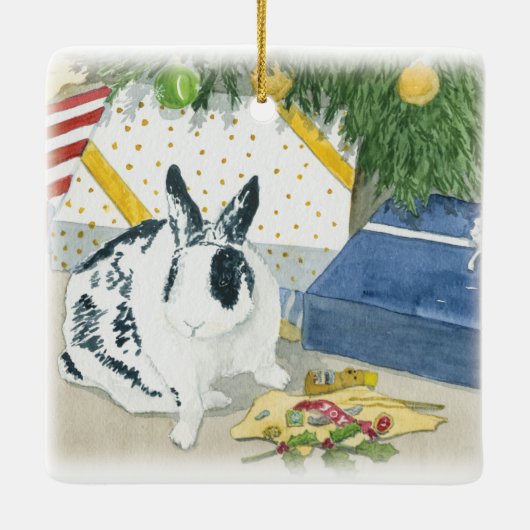 Marlon Bundo's beste kerstversiering Keramisch Ornament (Achterkant)