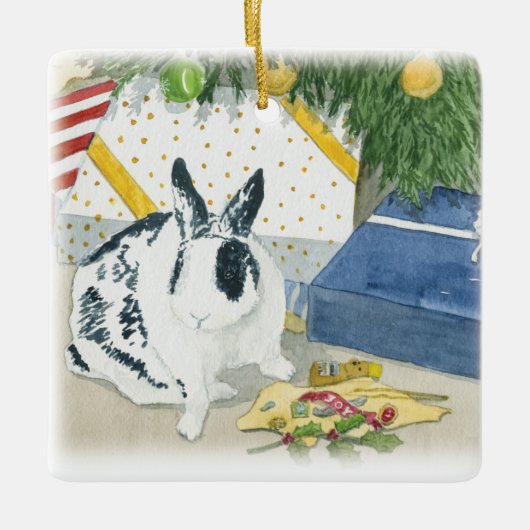 Marlon Bundo's beste kerstversiering Keramisch Ornament (Voorkant)
