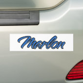 Marlon Name blue Aufkleber Sticker Autoaufkleber (Op auto)