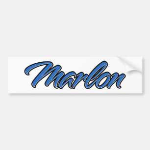 Marlon Name blue Aufkleber Sticker Autoaufkleber