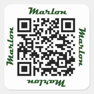 Marlon Voornaam QR Code Specialized Sticker
