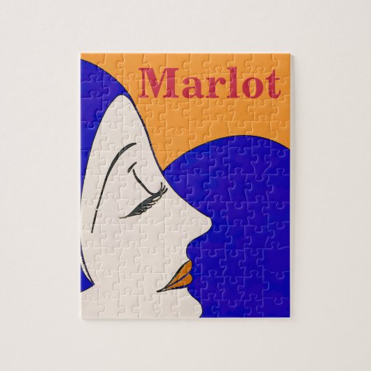 Marlot, wijn, puzzel (Verticaal)