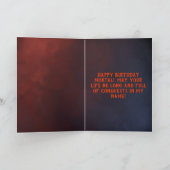 Marloth Grater Demon of Might Birthday Kaart (Binnen)