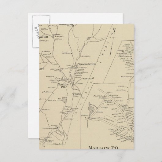 Marlow, Cheshire Co Briefkaart (Voorkant / Achterkant)