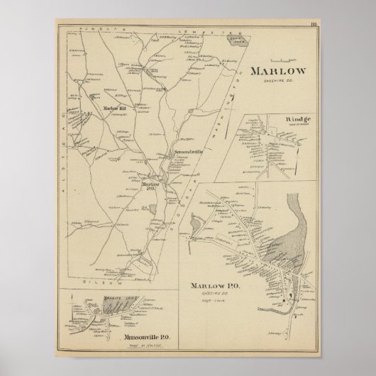 Marlow, Cheshire Co Poster (Voorkant)