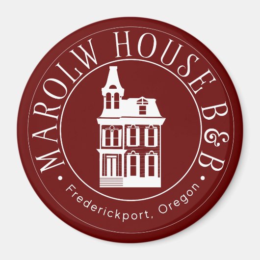 Marlow House B & B Magnet (Voorkant)