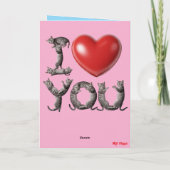 Marlowe Valentine's Day Card Feestdagen Kaart (Achterkant)