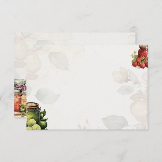 Marmalade Basic Blank Recept Kaart (Voorkant / Achterkant)