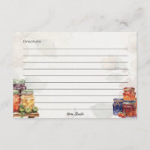 Marmalade Basic Recept Kaart (Achterkant)