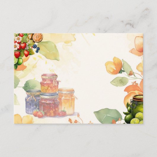 Marmalade Blank Recept Kaart (Voorkant)