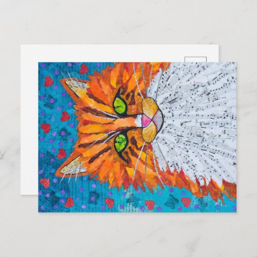 Marmalade Cat Briefkaart (Voorkant / Achterkant)