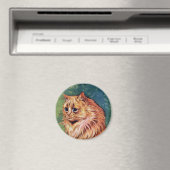 Marmalade Cat met Blue Eyes Magneet (Insitu (Vaatwasser))