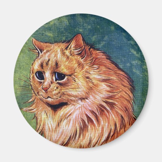 Marmalade Cat met Blue Eyes Magneet (Voorkant)