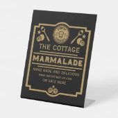 Marmalade Conserve Maker Reclamebord Met Voetstuk (Voorkant)