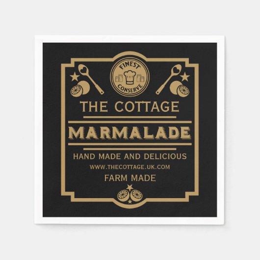 Marmalade Conserve Maker Servet (Voorkant)