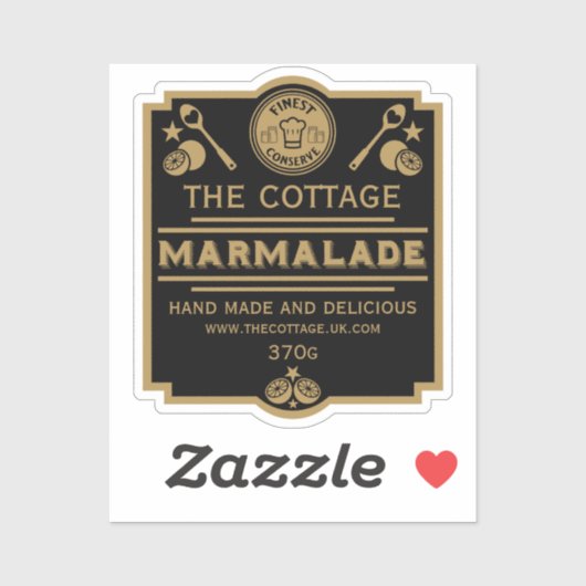 Marmalade Conserve Maker Sticker (Vel)