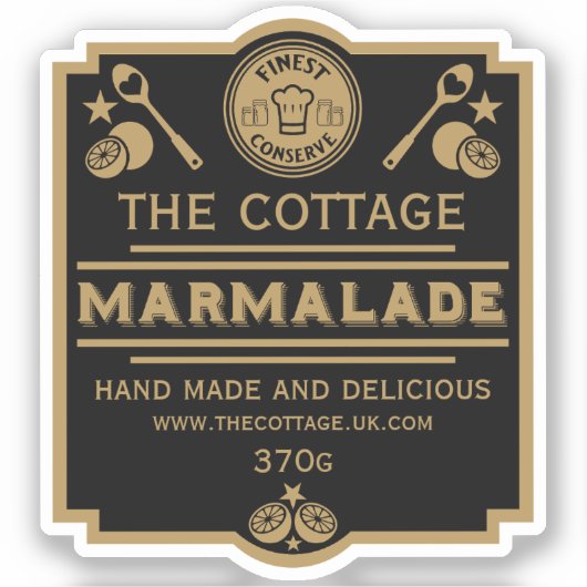 Marmalade Conserve Maker Sticker (Voorkant)