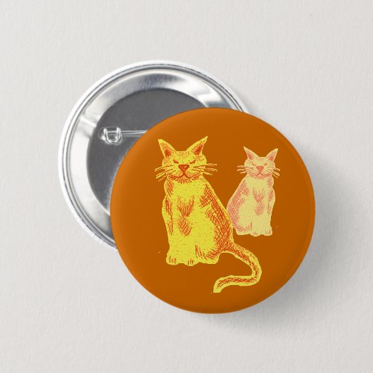 Marmalade katten ronde button 5,7 cm (Voorkant /achterkant)