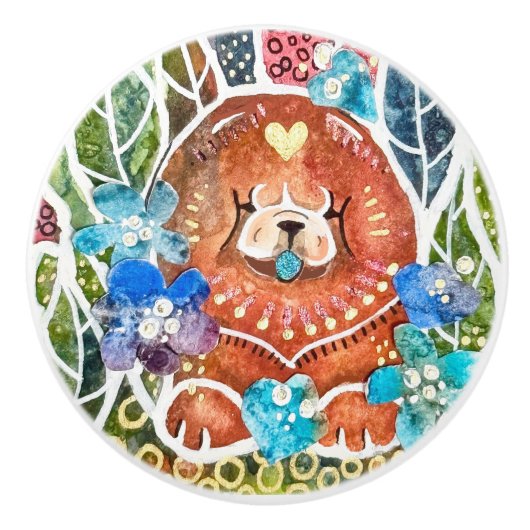 MARMALADE MISS Chow Ceramic Pull Keramische Knop (Voorkant)