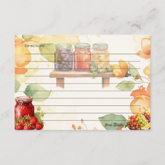 Marmalade Recept Kaart (Achterkant)