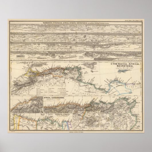 Marmarica, Cyrenaica, Afrika, Numidia Poster (Voorkant)