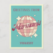 Marmaris Turkije Retro  Briefkaart (Voorkant)