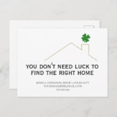 marmarmart van de verkoop van onroerend goed briefkaart (Voorkant / Achterkant)