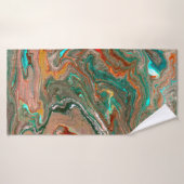 Marmeerbare abstracte acrylachtergrond. Marbling A Badhanddoek (Badhanddoek)