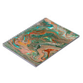 Marmeerbare abstracte acrylachtergrond. Marbling A Notitieboek (Linkerzijde)